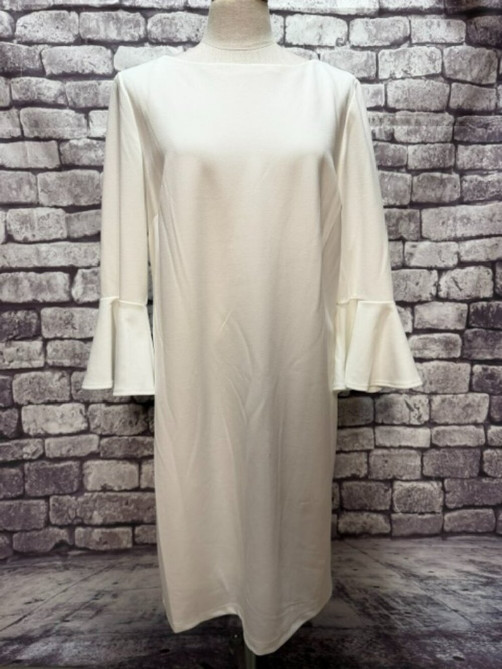 Liz Clairborne White Long Sleeve Dress Size 14